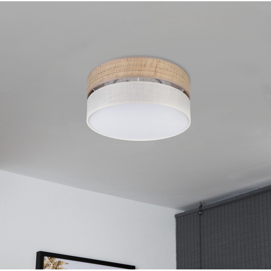 Plafonnier LED SIRJA BOHO LED/20W/230V 4000K Ø 35 cm beige/crème