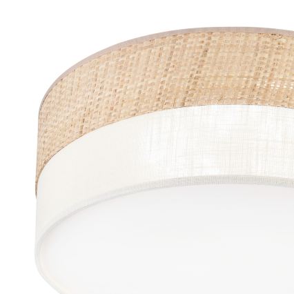 Plafonnier LED SIRJA BOHO LED/20W/230V 4000K diam. 35 cm beige/crème