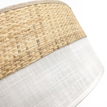 Plafonnier LED SIRJA BOHO, 36 W, 230 V, 4000 K, Ø 45 cm, beige/blanc