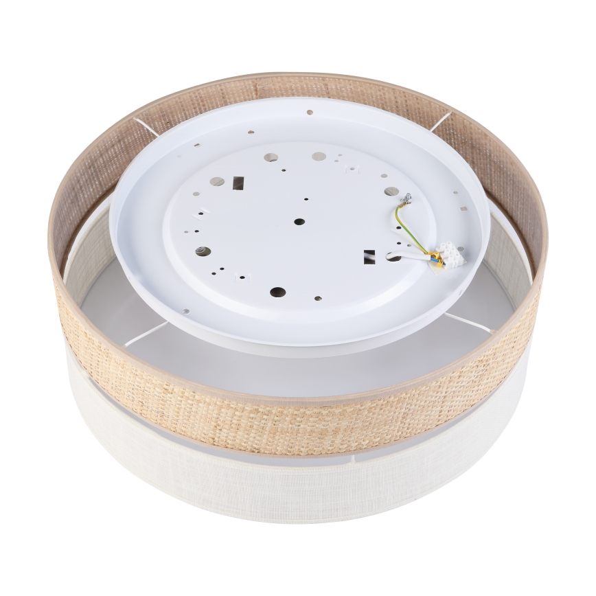 Plafonnier LED SIRJA BOHO, 36 W, 230 V, 4000 K, Ø 45 cm, beige/crème