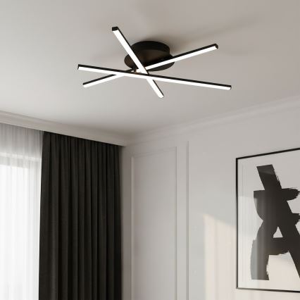 Plafonnier LED STICK LED/12W/230V noir