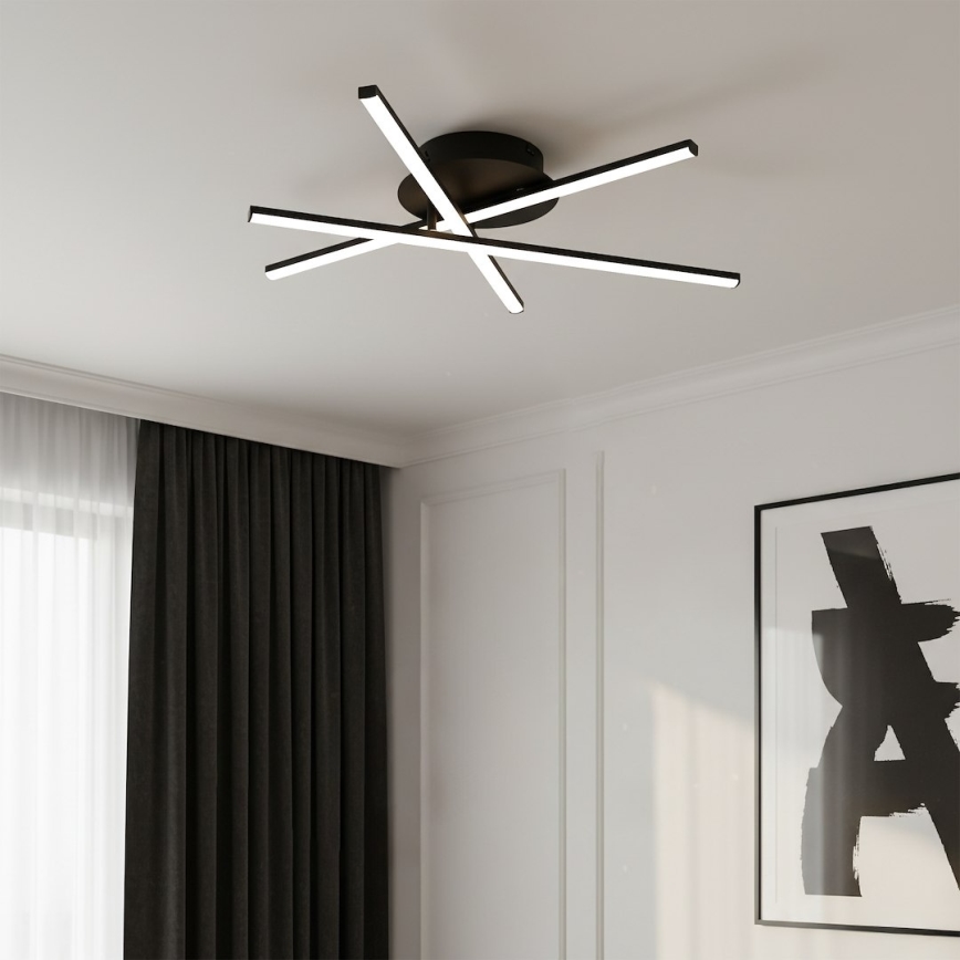 Plafonnier LED STICK LED/12W/230V noir