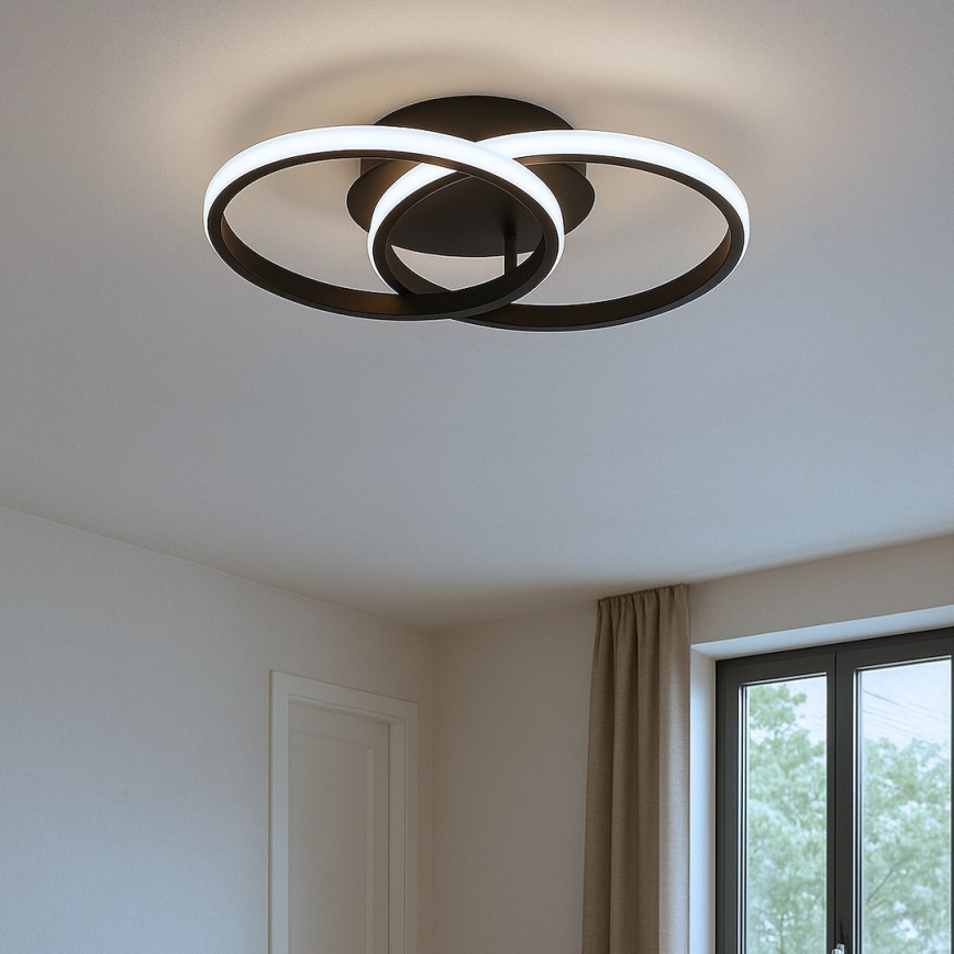 Plafonnier LED TITANO LED/12W/230V noir