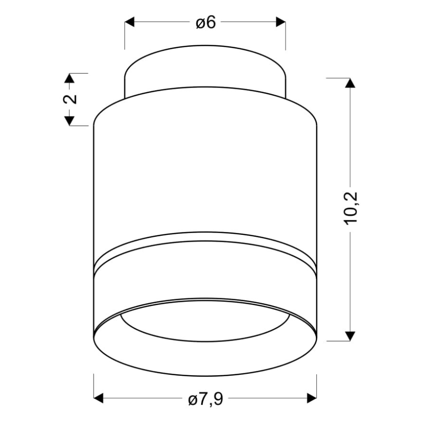 Plafonnier LED TUBA LED/12W/230V