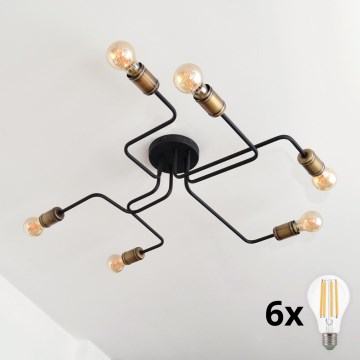 Plafonnier LED TUBE 6xE27/15W/230V