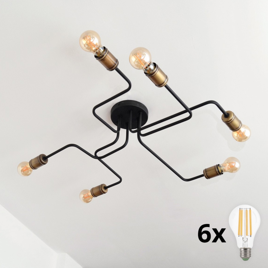 Plafonnier LED TUBE 6xE27/15W/230V