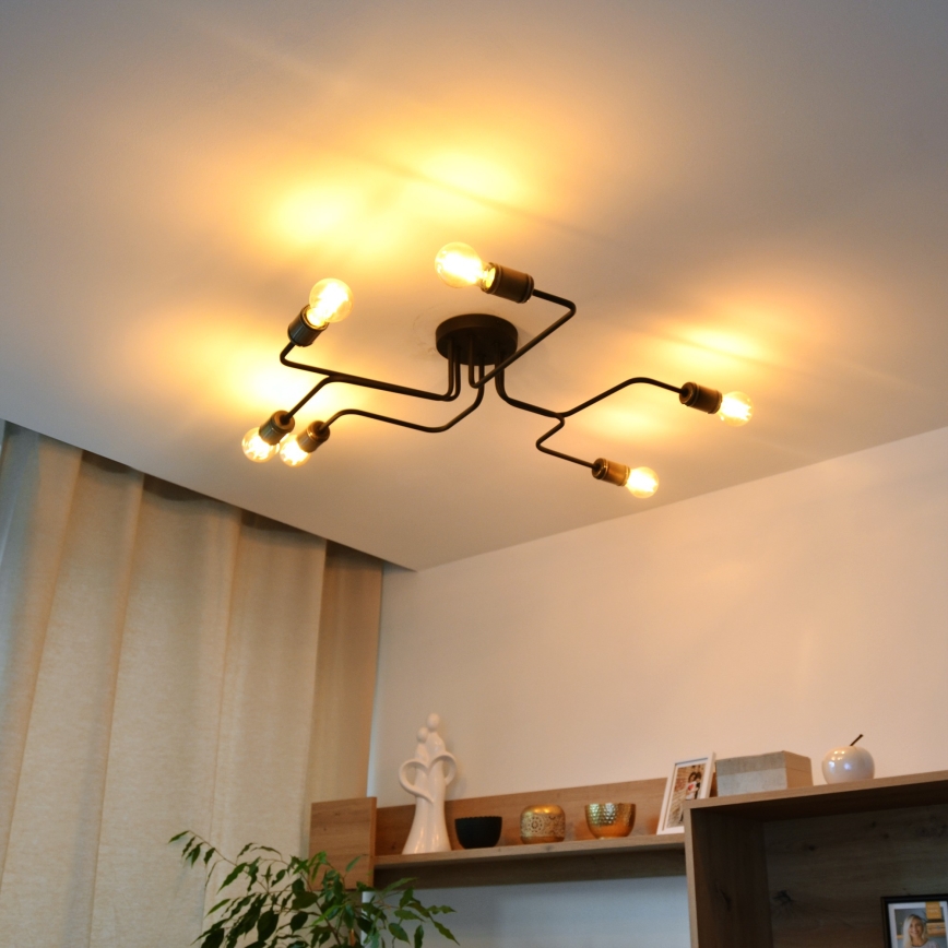 Plafonnier LED TUBE 6xE27/15W/230V