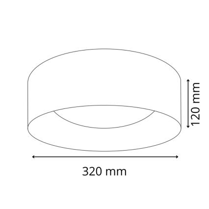 Plafonnier LED TULUZA LED/18W/230V diam. 32 cm blanc