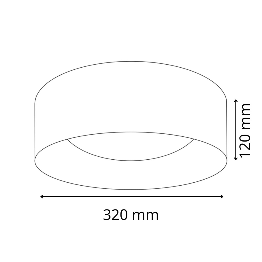 Plafonnier LED TULUZA LED/18W/230V diam. 32 cm blanc