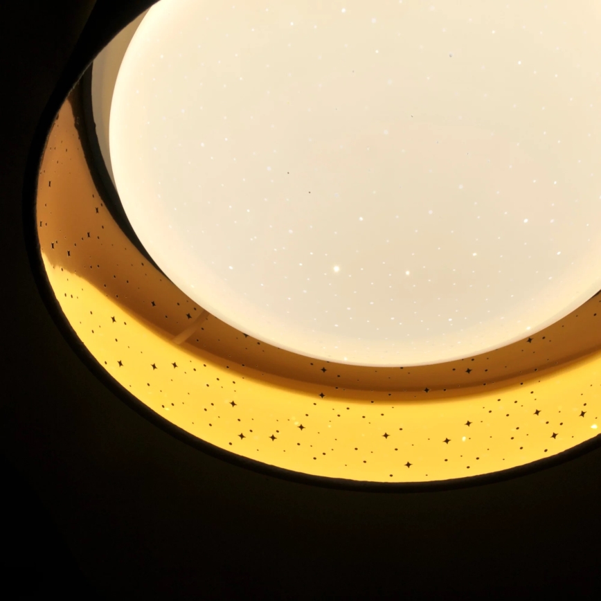 Plafonnier LED TULUZA LED/18W/230V diam. 32 cm marron