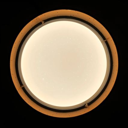 Plafonnier LED TULUZA LED/18W/230V diam. 32 cm marron