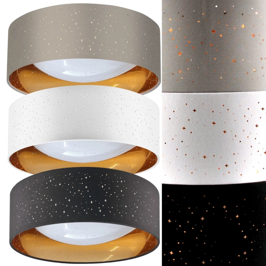 Plafonnier LED TULUZA LED/18W/230V diam. 32 cm noir