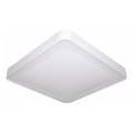 Plafonnier LED WILTON avec capteur de mouvement et capteur crépusculaire, LED/24W/230V, 4000K, 33x33 cm, blanc