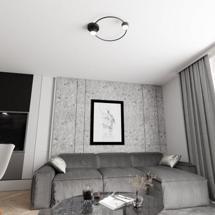 Plafonnier LUCIO 2xGX53/12W/230V noir
