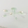 Plafonnier lustre CAMBRIDGE 6 x E27, 15 W, 230 V, vert