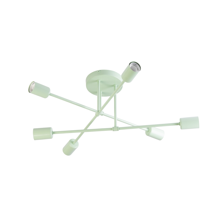 Plafonnier lustre CAMBRIDGE 6 x E27, 15 W, 230 V, vert