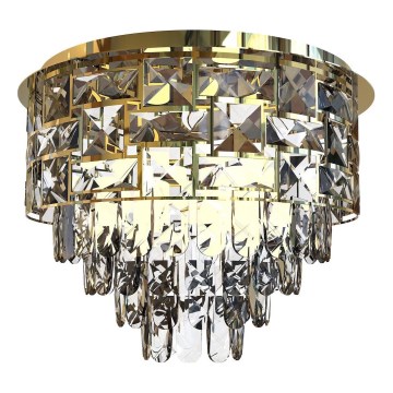 Plafonnier LUXURIA 9xE14/40W/230V d. 48 cm doré