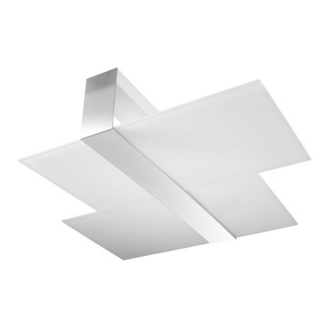 Plafonnier MASSIMO 2xE27/60W/230V blanc/chrome brillant