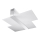 Plafonnier MASSIMO 2xE27/60W/230V blanc/chrome brillant