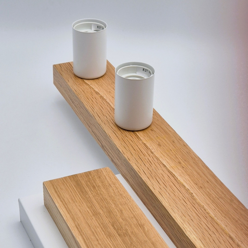 Plafonnier MATTE 4xE27/15W/230V blanc/chêne