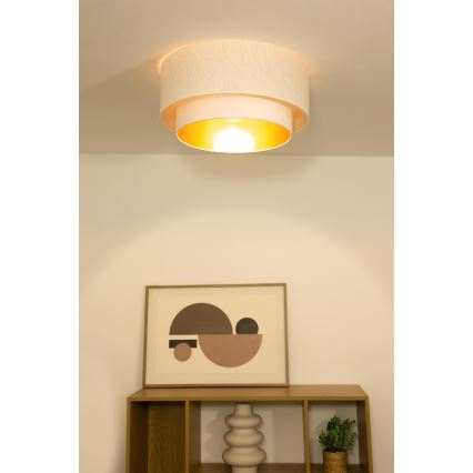 Plafonnier NATIA 1xE27/60W/230V Ø 45 cm blanc