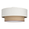 Plafonnier NATIA 1xE27/60W/230V Ø 45 cm blanc/marron