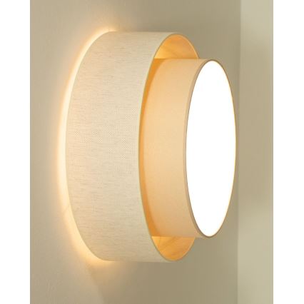 Plafonnier NATIA 1xE27/60W/230V, Ø 45 cm, crème
