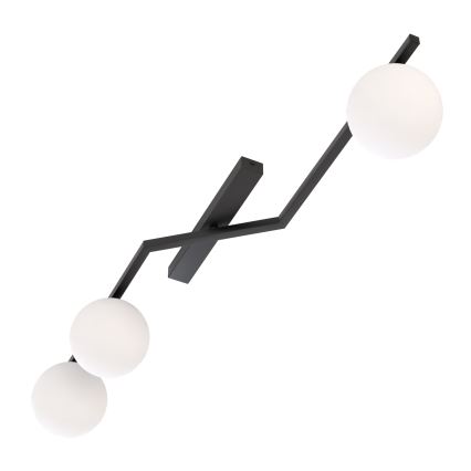 Plafonnier NATON 3xE14/10W/230V noir/blanc