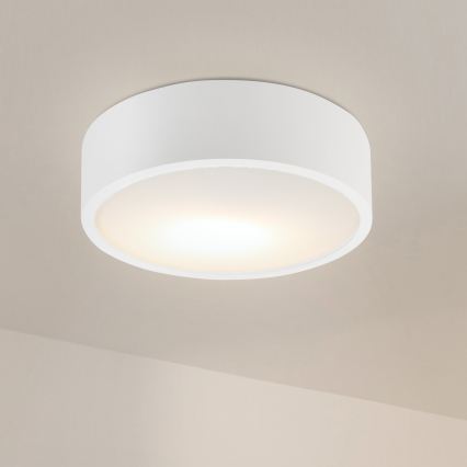 Plafonnier NATURAL 1xE27/15W/230V, diam. 27,5 cm, pin/blanc