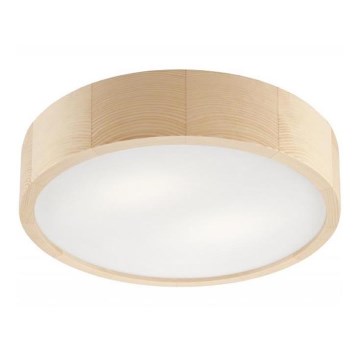 Plafonnier NATURAL 2xE27/60W/230V Ø 37,5 cm en pin