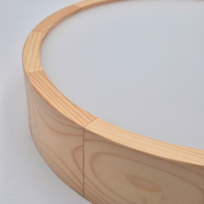Plafonnier NATURAL 2xE27/60W/230V ø 37 cm pin - FSC certifié