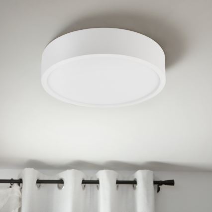 Plafonnier NATURAL 3xE27/15W/230V Ø 37,5 cm pin/blanc
