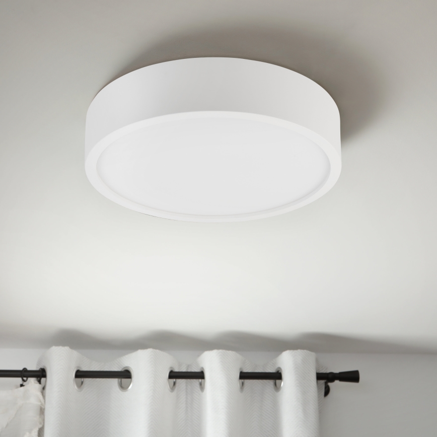 Plafonnier NATURAL 3xE27/15W/230V Ø 37,5 cm pin/blanc