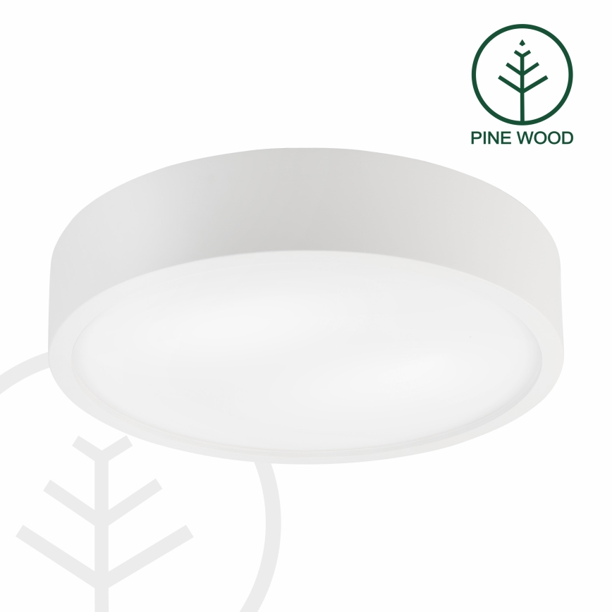 Plafonnier NATURAL 3xE27/15W/230V Ø 37,5 cm pin/blanc