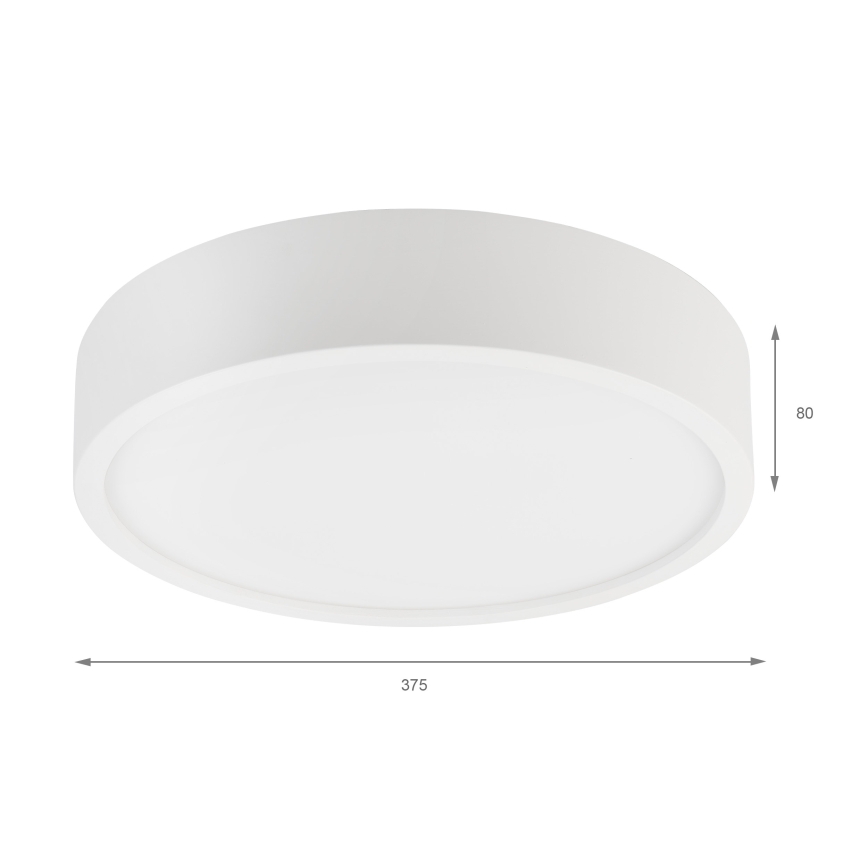 Plafonnier NATURAL 3xE27/15W/230V Ø 37,5 cm pin/blanc