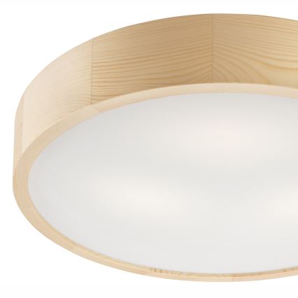 Plafonnier NATURAL 3xE27/60W/230V, Ø 47,5 cm, en pin