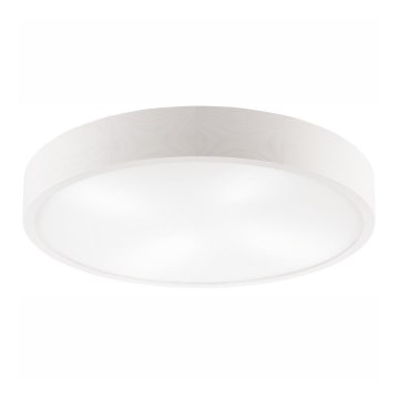 Plafonnier NATURAL 4xE27/60W/230V ø 57 cm blanc/pin