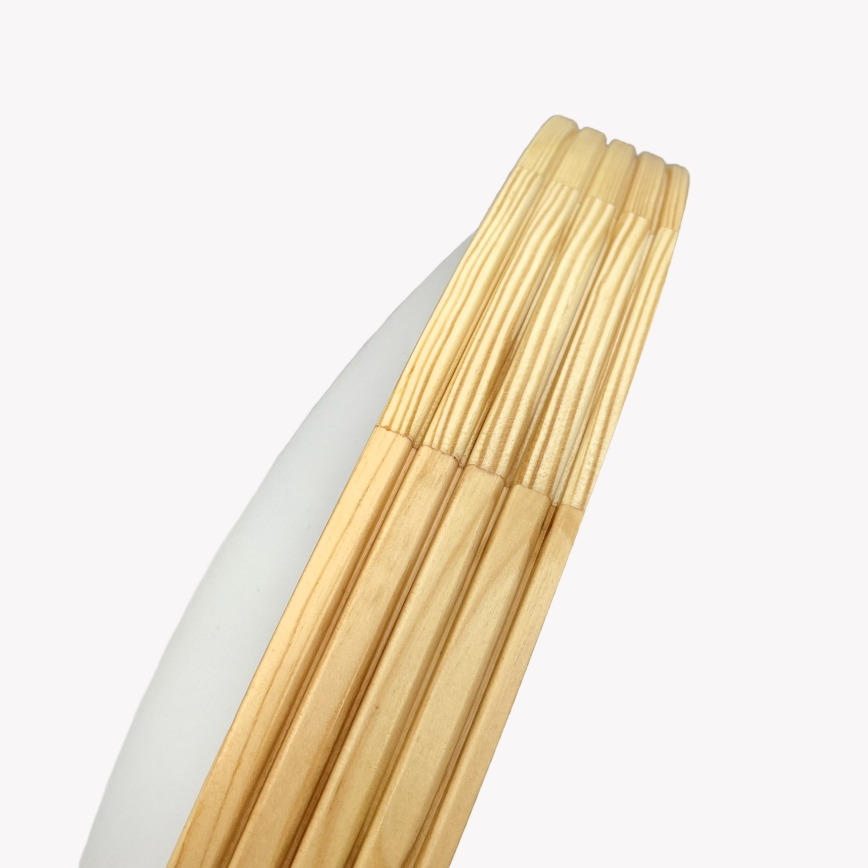 Plafonnier NATURAL MODERN SLIM 3xE27/15W/230V, Ø 47,5 cm, en pin