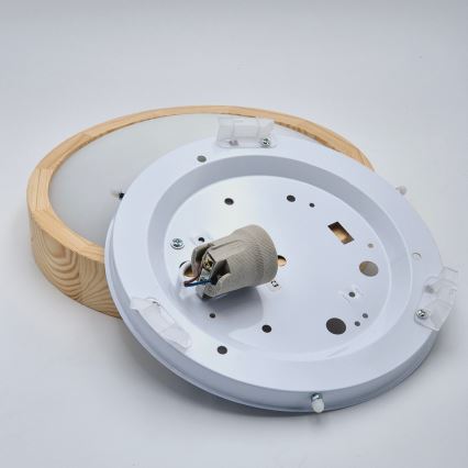Plafonnier NATURAL SLIM 1xE27/60W/230V ø 27 cm pin