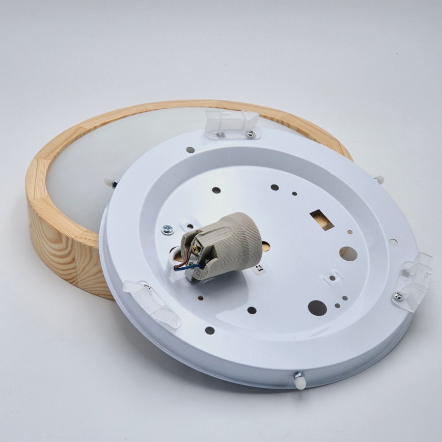 Plafonnier NATURAL SLIM 1xE27/60W/230V ø 27 cm pin
