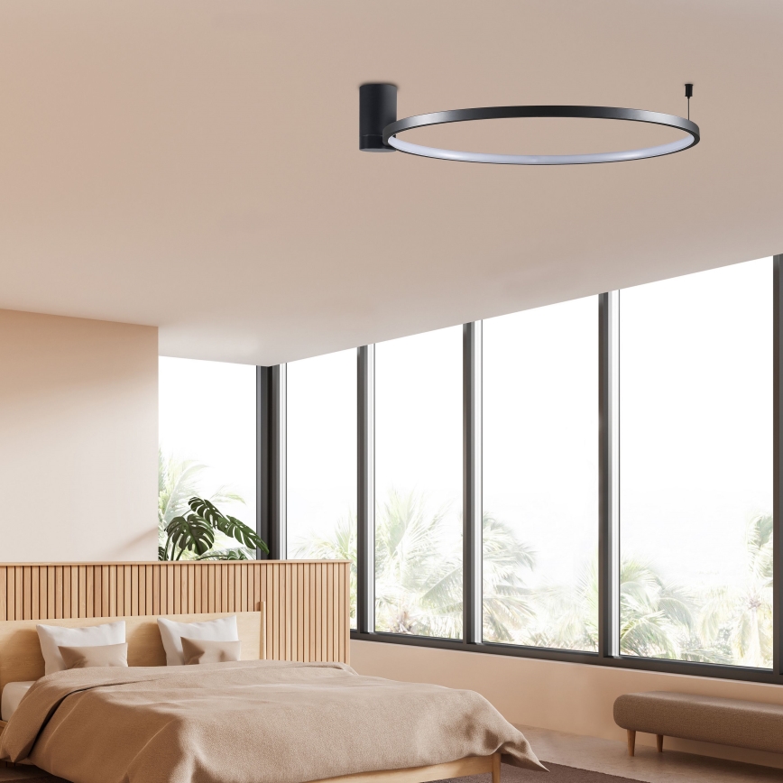 Plafonnier NOEMI LED/20W/230V 4000K d. 50 cm noir