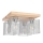 Plafonnier NORMAN WOOD 4xE27/25W/230V chêne mat - certifié FSC