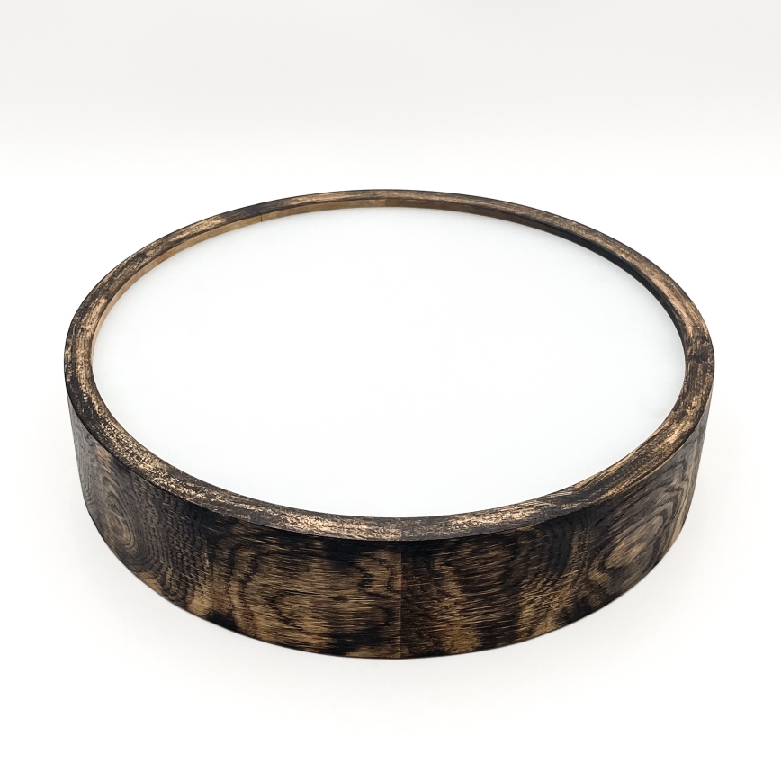 Plafonnier OAK SMOKY 2xE27/15W/230V ø 37,5 cm chêne/marron foncé