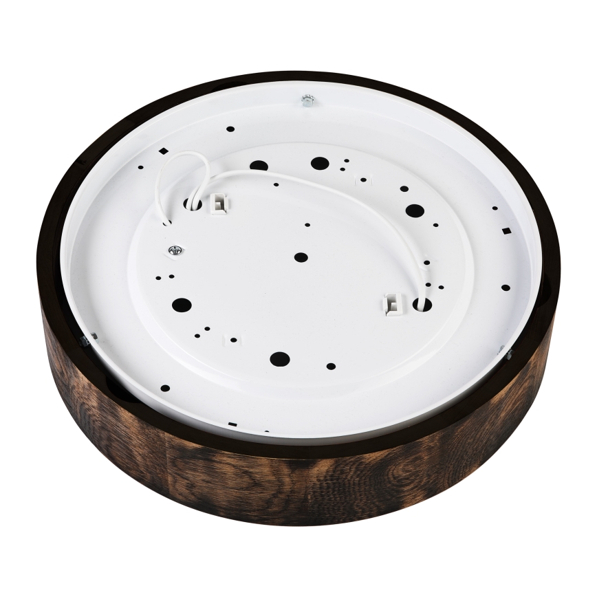 Plafonnier OAK SMOKY 2xE27/15W/230V ø 37,5 cm chêne/marron foncé