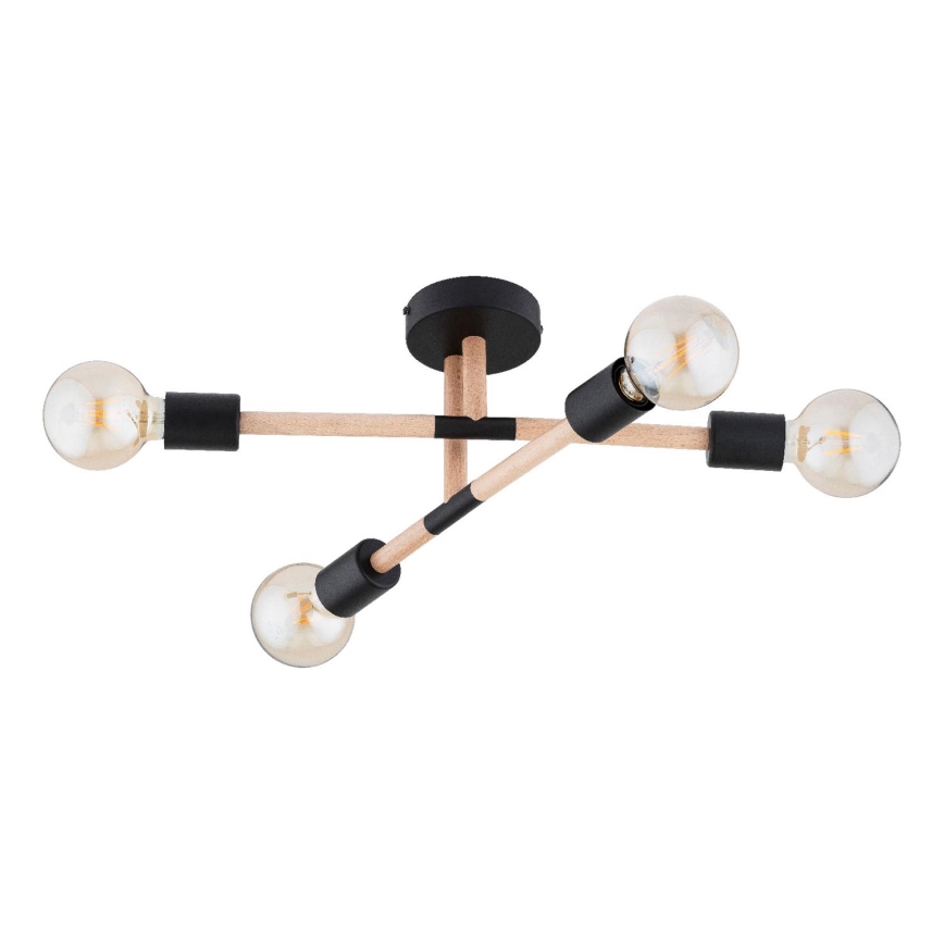 Plafonnier OTELLO 4xE27/15W/230V noir/beige