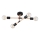 Plafonnier OTELLO 4xE27/15W/230V noir/beige