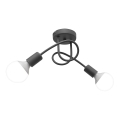 Plafonnier OXFORD 2xE27/15W/230V gris