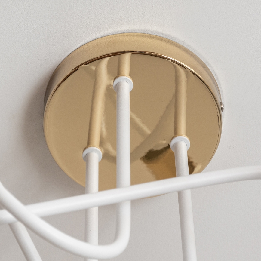 Plafonnier OXFORD 3xE27/15W/230V doré/blanc