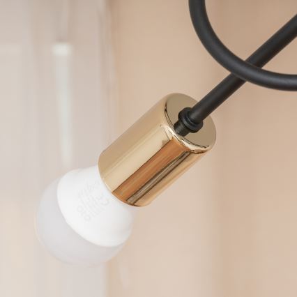 Plafonnier OXFORD 3xE27/15W/230V doré/noir