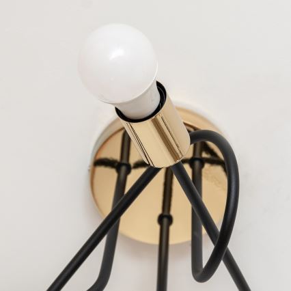 Plafonnier OXFORD 3xE27/15W/230V doré/noir